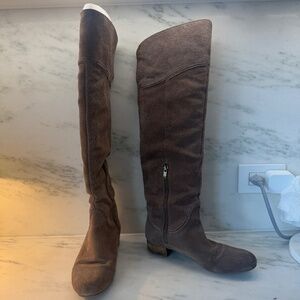 Enzo Angiolini Suede Knee-High Riding Boots